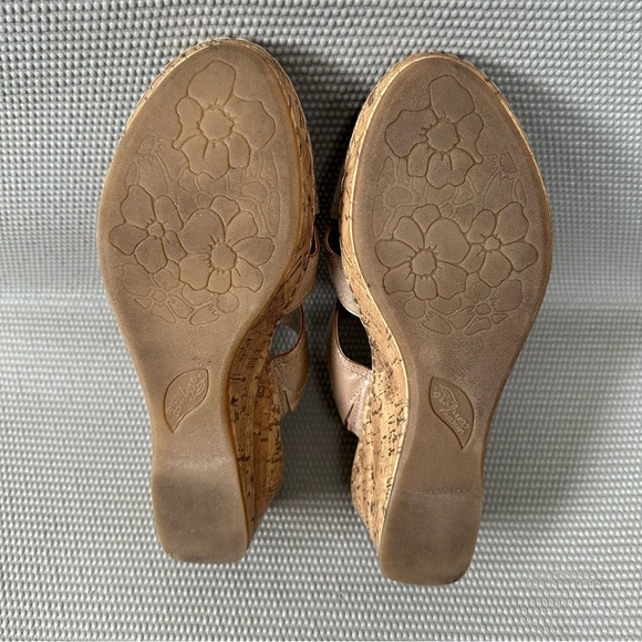 Strictly Comfort Pink Metallic Leather and Cork Sandals Women’s Sz 9 - Picture 6 of 6